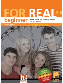 For real beginner workbook - учебна тетрадка по английски език за 8 клас.