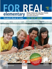 For real elementary А2 student`s book - Учебник по английски език за 8 клас.