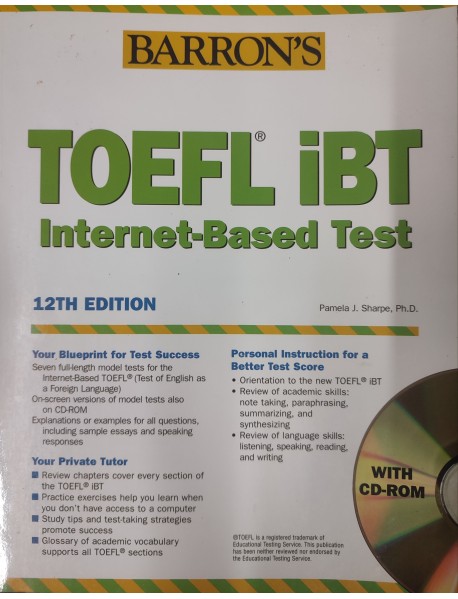 Barron's TOEFL IBT Internet - based test 12th edition + CD