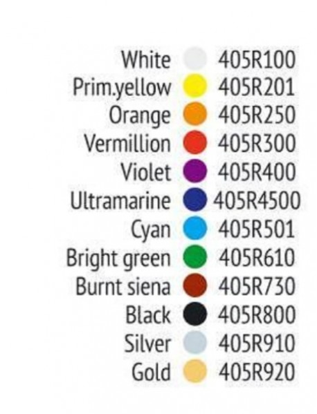 Акрилна боя Primo H&P - Бяла, 18 ml, в тубичка 