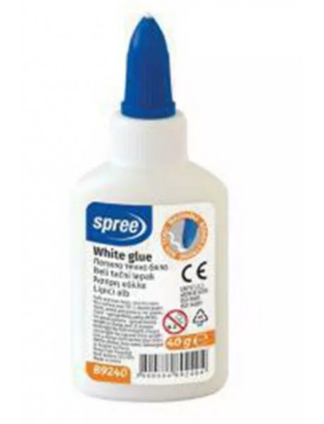 Лепило Spree бяло течно 40g