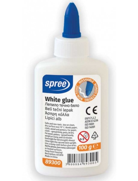 Лепило Spree бяло течно 100g
