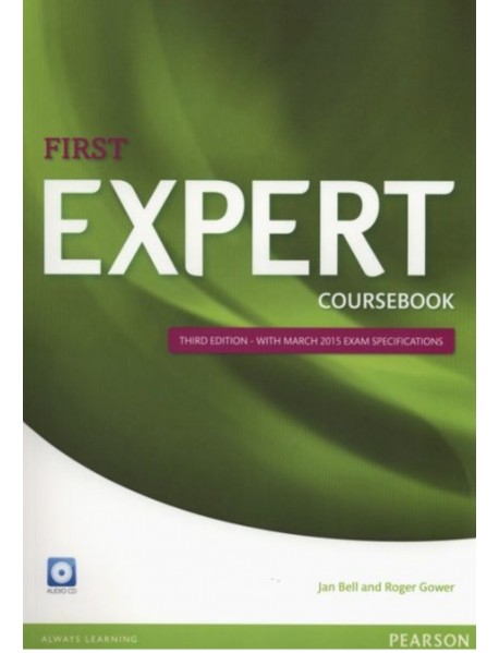 Expert First  coursebook 3rd edition (2015) + 2 audio CDs