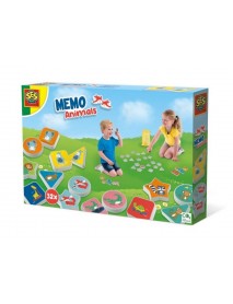 Комплект образователни игри SES Creative Domino Animal Memos, многоцветен, 1 част, препоръчва се за 3+ години
