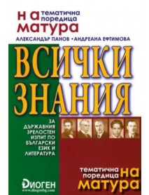 Всички знания за държавния зрелостен изпит по български език и литература Всички знания за държавния зрелостен изпит по български език и литература